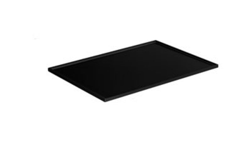 Plateaux ABS noir 22 x 16 cm.