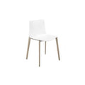 Chaise catifa wood blanc / blanc