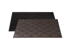 Set de table réversible noir/lin marron