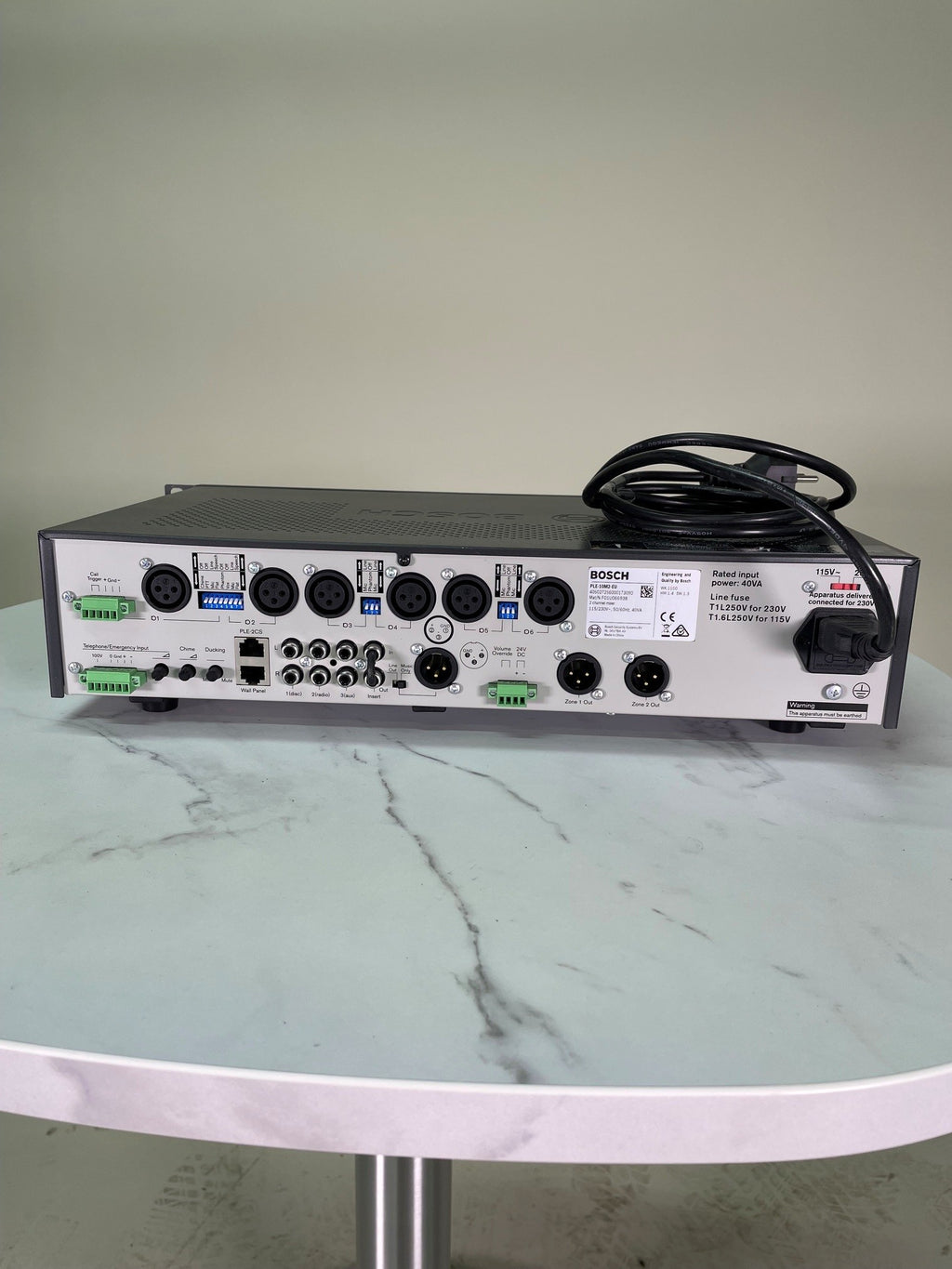 Mélangeur Bosch Plena PLE-10M2-EU – 2 zones / 6 micros / 100V