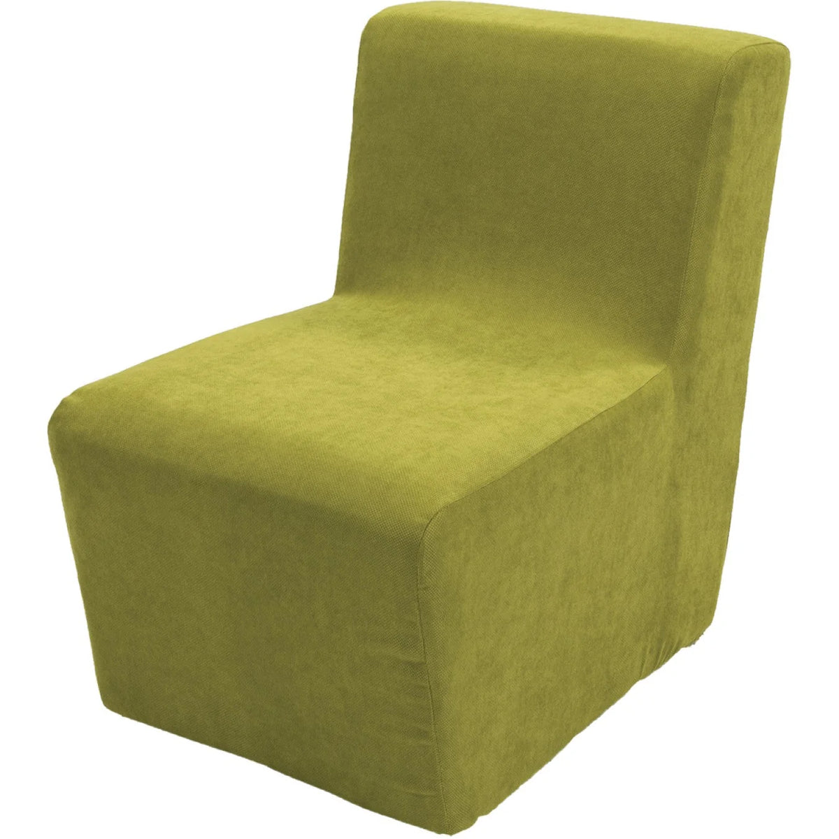 Housse Tweed pour chauffeuse  Square L50 – tissu tweed vert anis