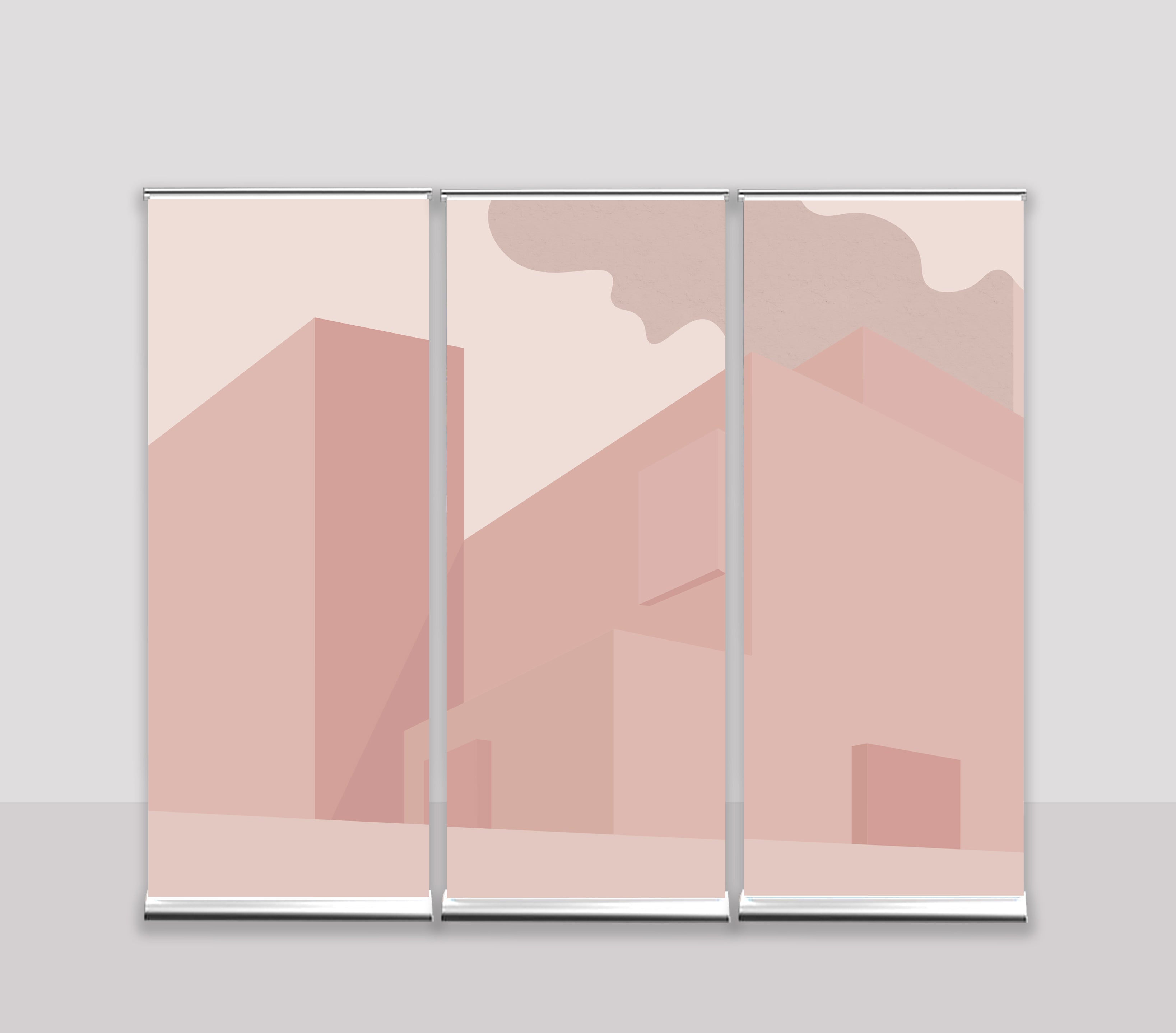 Roll-up Triptyque — Design Élégance | 249 x 210 cm | Lot de 3
