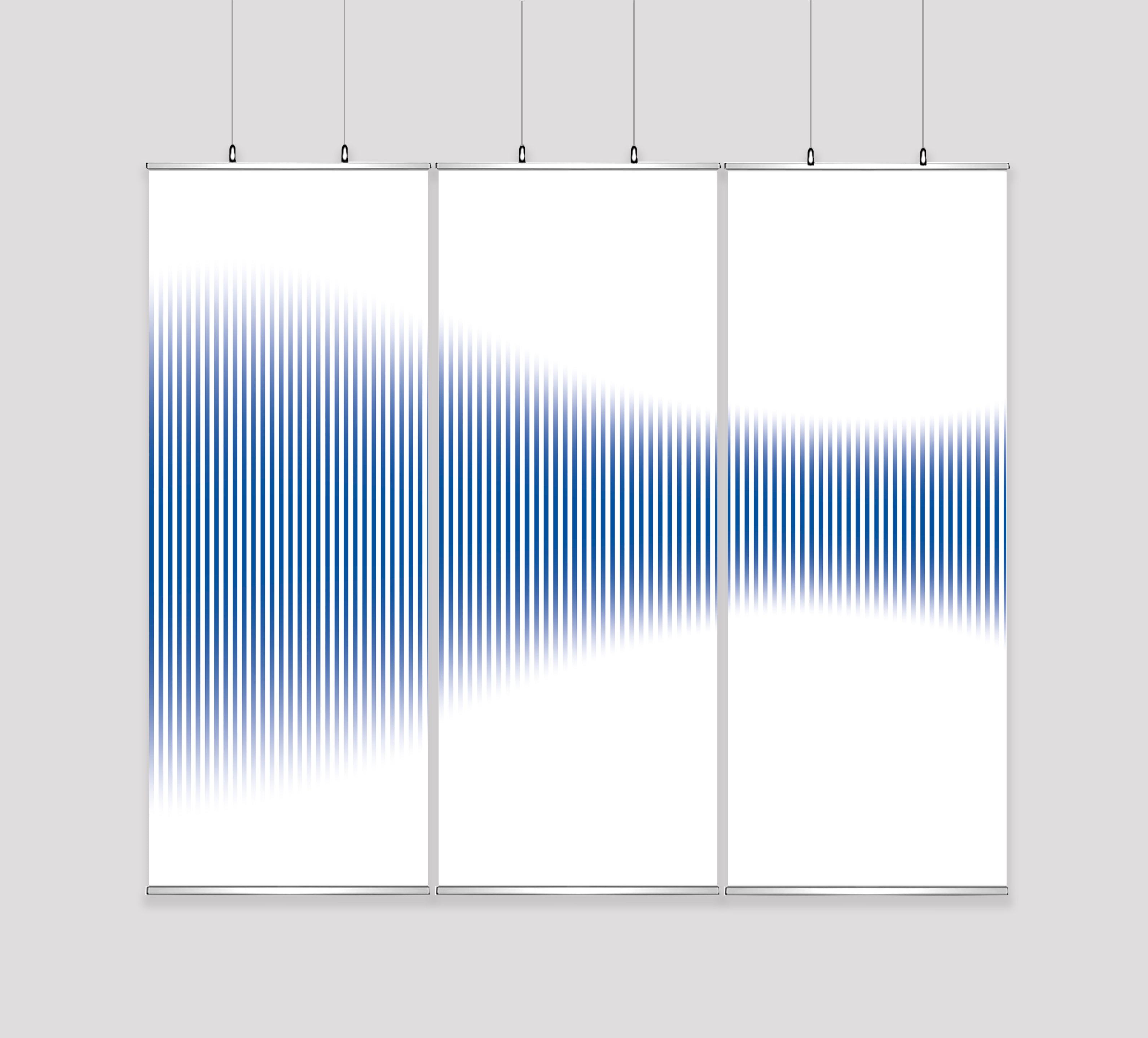 Kakémono Triptyque Suspendu — Design Technologie 1 | 255 x 220 cm