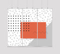 Kakémono Triptyque Suspendu — Design Graphic 1 | 255 x 220 cm