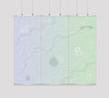 Kakémono Triptyque Suspendu — Design Funzone 1  | 255 x 220 cm