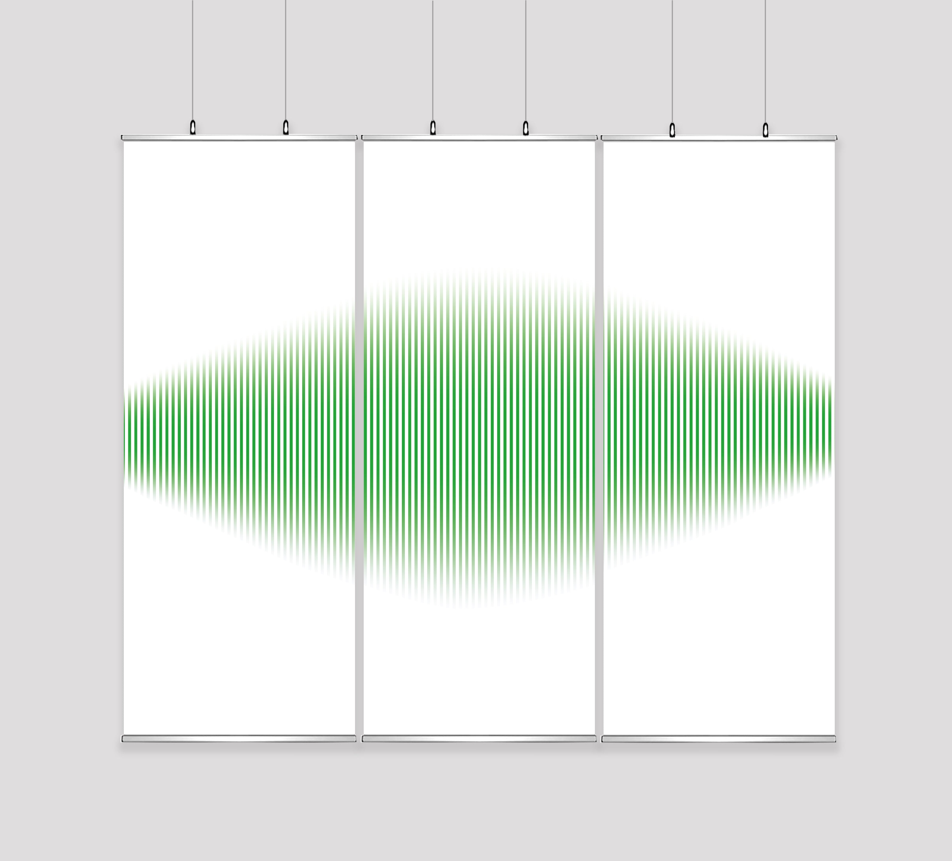 Kakémono Triptyque Suspendu — Design Technologie 2 | 255 x 220 cm