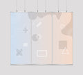 Kakémono Triptyque Suspendu — Design Funzone 2  | 255 x 220 cm