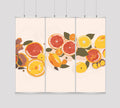 Kakémono Triptyque Suspendu — Design Snacking 3  | 255 x 220 cm
