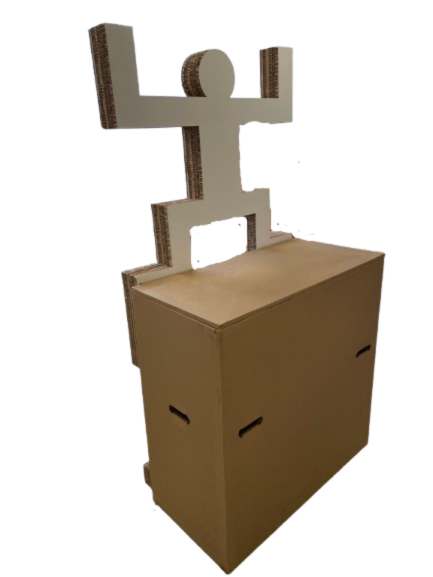 2 TOTEMS KOH BLANC + 2 TOTEMS KOH NOIR + Caisse de transport
