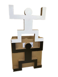 2 TOTEMS KOH BLANC + 2 TOTEMS KOH NOIR + Caisse de transport