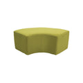 Pouf Tweed 1/4 rond - Anis