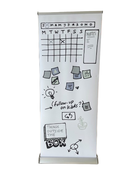 Roll-up Tableau de Planning — Design Sketch | 80 x 210 cm