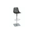 Tabouret tess bar noir