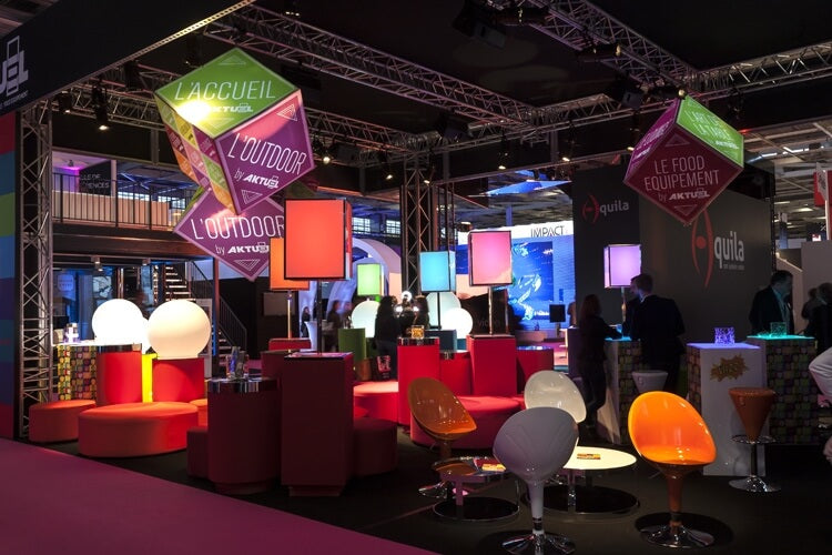 Stèle abat-jour LED RGB Autonome