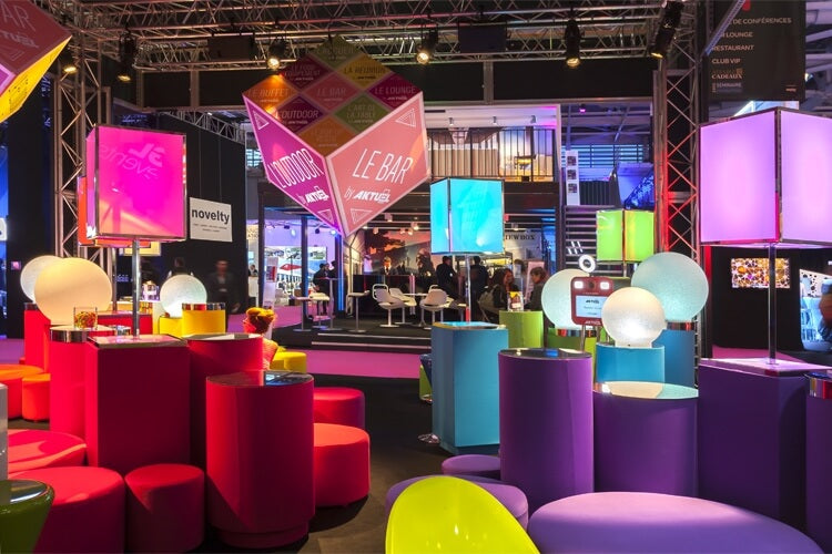 Stèle abat-jour LED RGB Autonome