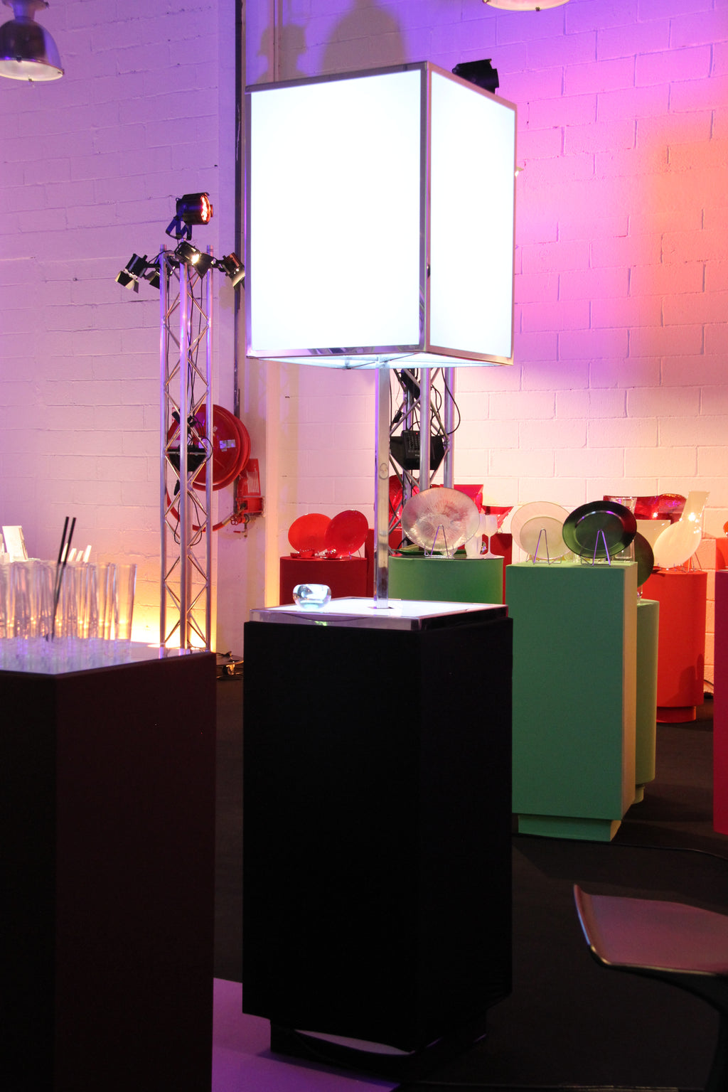 Stèle abat-jour LED RGB Autonome