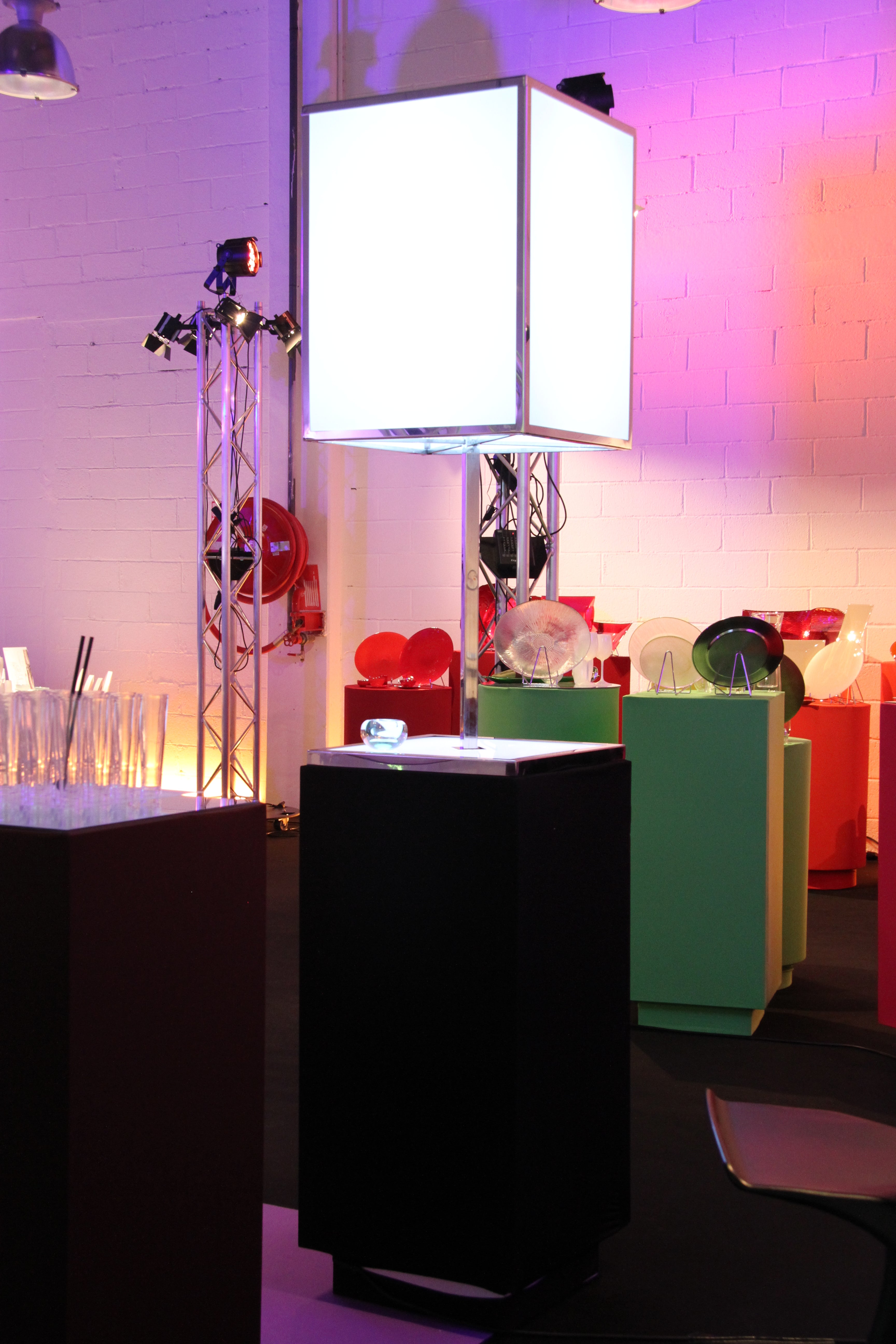 Stèle abat-jour LED RGB Autonome