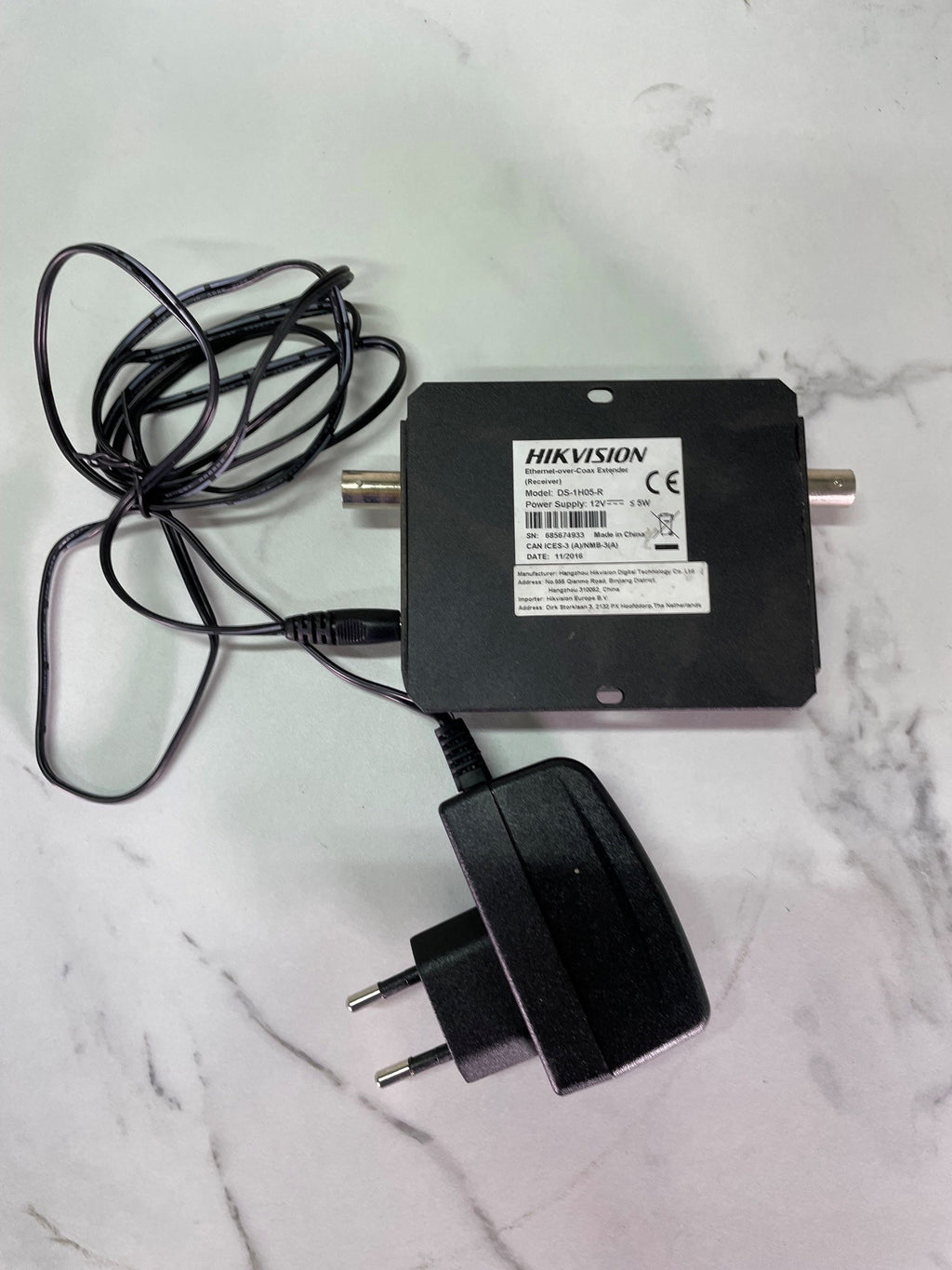 Récepteur Ethernet over Coax - Hikvision DS-1H05-R