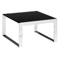 Table basse BERLIN  Noir & Chrome