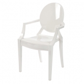 Fauteuil Louis Ghost blanc