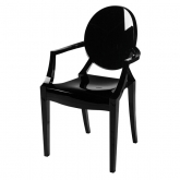 Fauteuil Louis Ghost noir