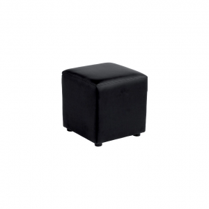 ⚠️  Pouf carré 40 cuir Noir**