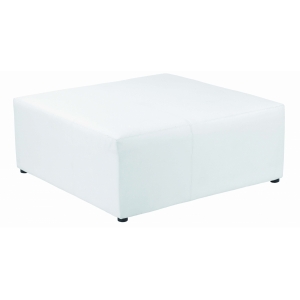 Pouf carré 1000x1000  - blanc