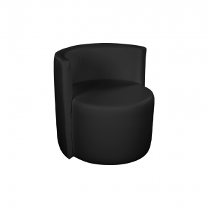 chauffeuse rondo cuir noir