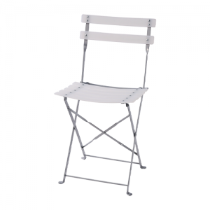 Chaise Lattée Blanc givré 