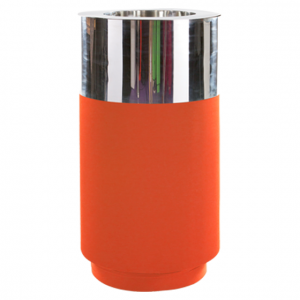 Stèle Vasque krome ronde H90 dia60 (Vasque  H31cm dia 60cm)