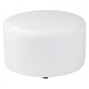 Pouf Nikki rond dia 70 - blanc