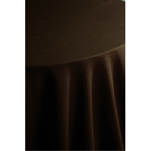 Nappes et Serviettes Lin chocolat