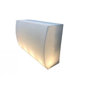 Bar droit fiesta blanc par Archirivolto