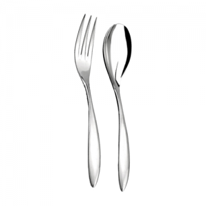 Cuillère et fourchette longue de service