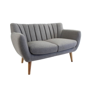 Canapé soft gris clair 2 places