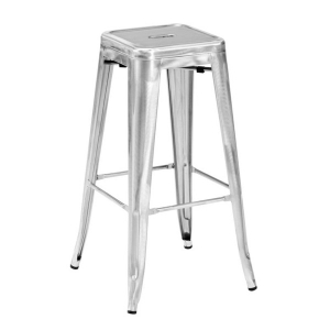 Tabouret factory bar gris