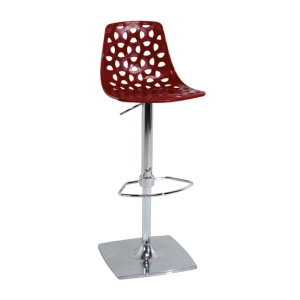 Tabouret tess bar rouge