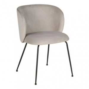 Chaise Colette velours beige