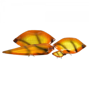 Plats & Mini Feuille rouille - 14x55cm, 24x47cm, 18x37cm ou 8x14cm
