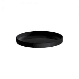 Plateau noir rond - Dia 40cm