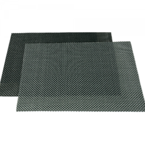 Set de table tressé gris ou noir 45 x 33 cm