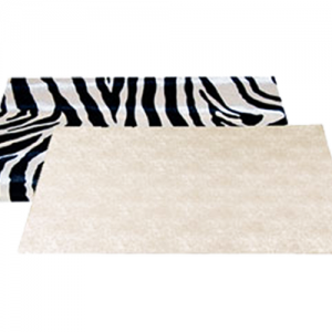 Set de table réversible zebre/lin beige